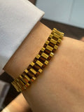 1PC Luxury Gold & Silver Horseshoe Chunky Chain Bracelets
