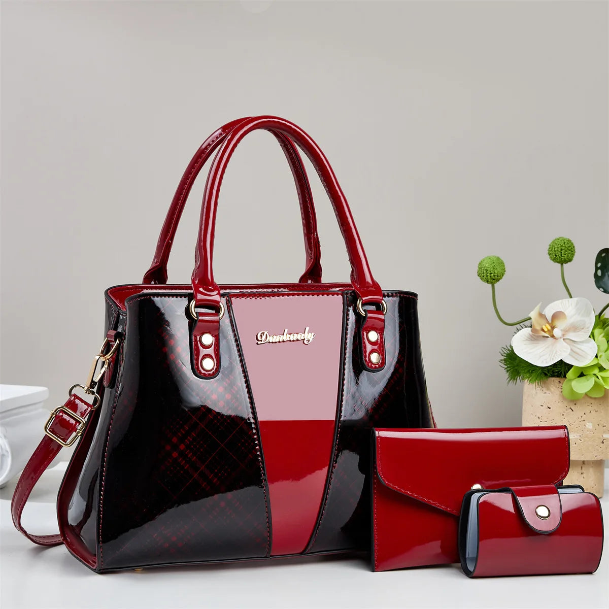 3Piece Set Women's Bag Trendy Fashion Niche