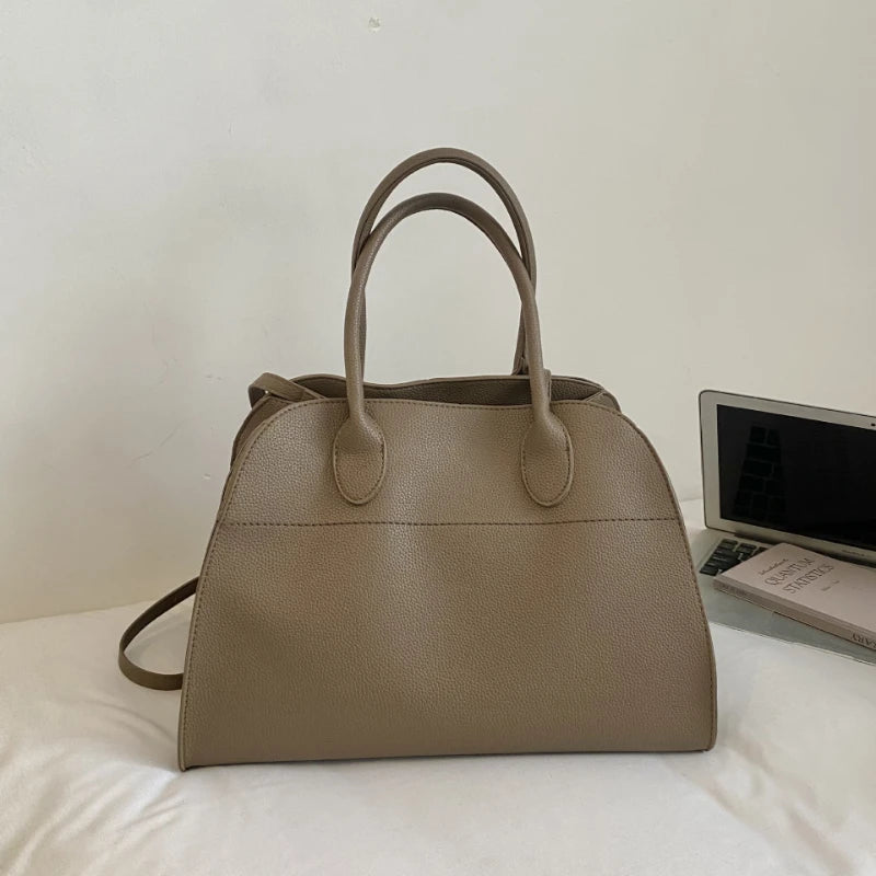 Genuine Leather Tote Bag Luxury Soft Shoulder Bag