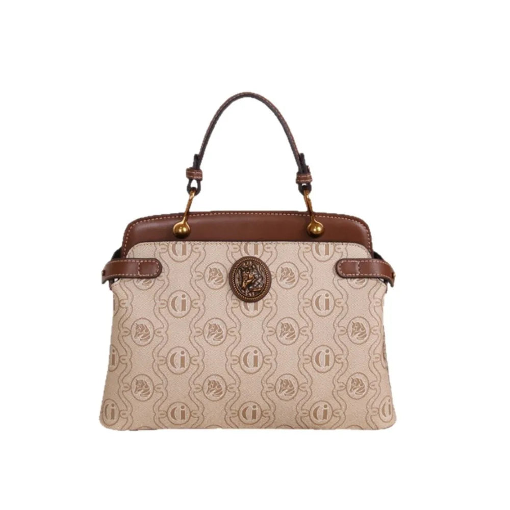 Light Luxury Fashion Handbag Vintage Old Flower Crossbody Bag