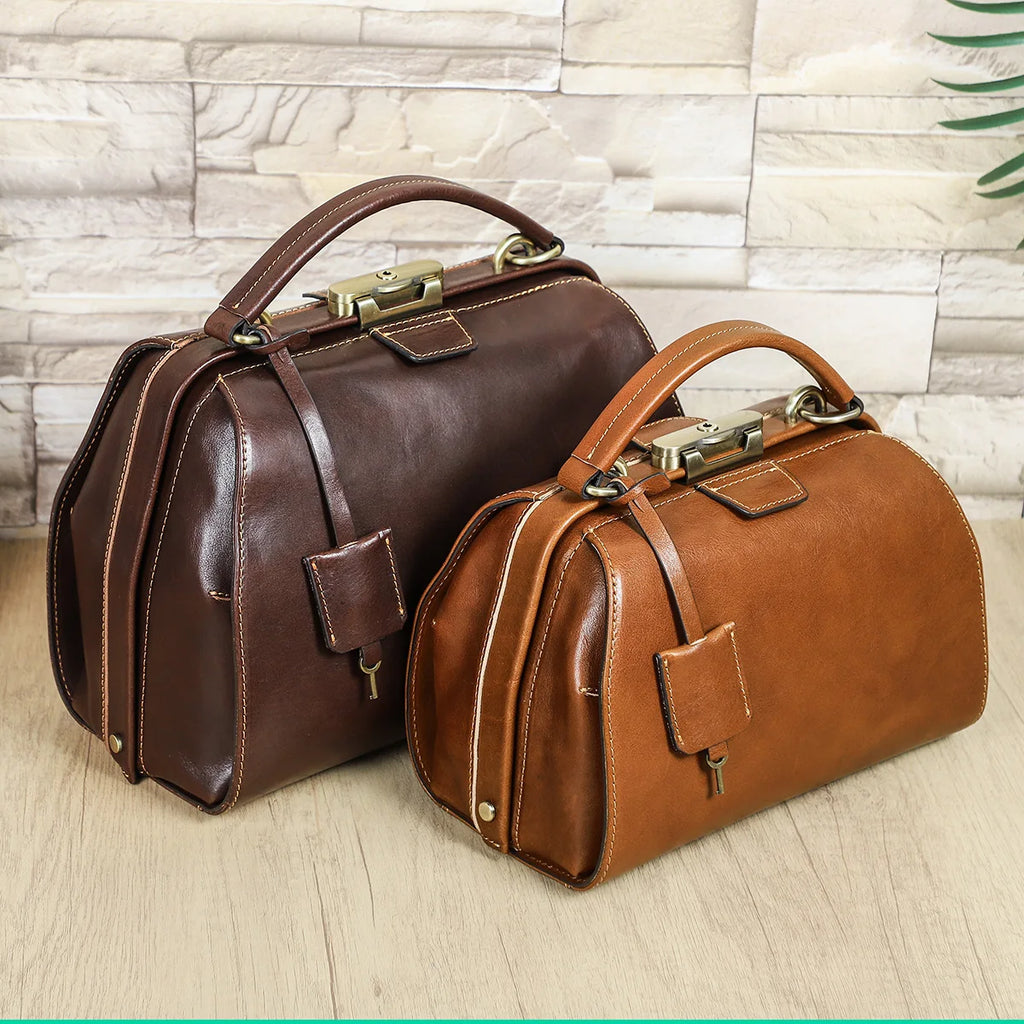Genuine Leather Doctor Bag for Women Luxury Design Tote