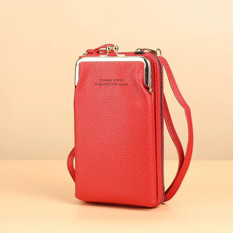 Fashion Small Crossbody Phone Pouch Bags Mini Leather Wallet