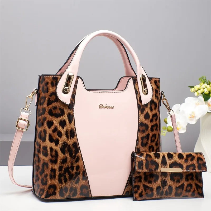 Patent Leather Handbag Crossbody Bags Large Capacity Tote