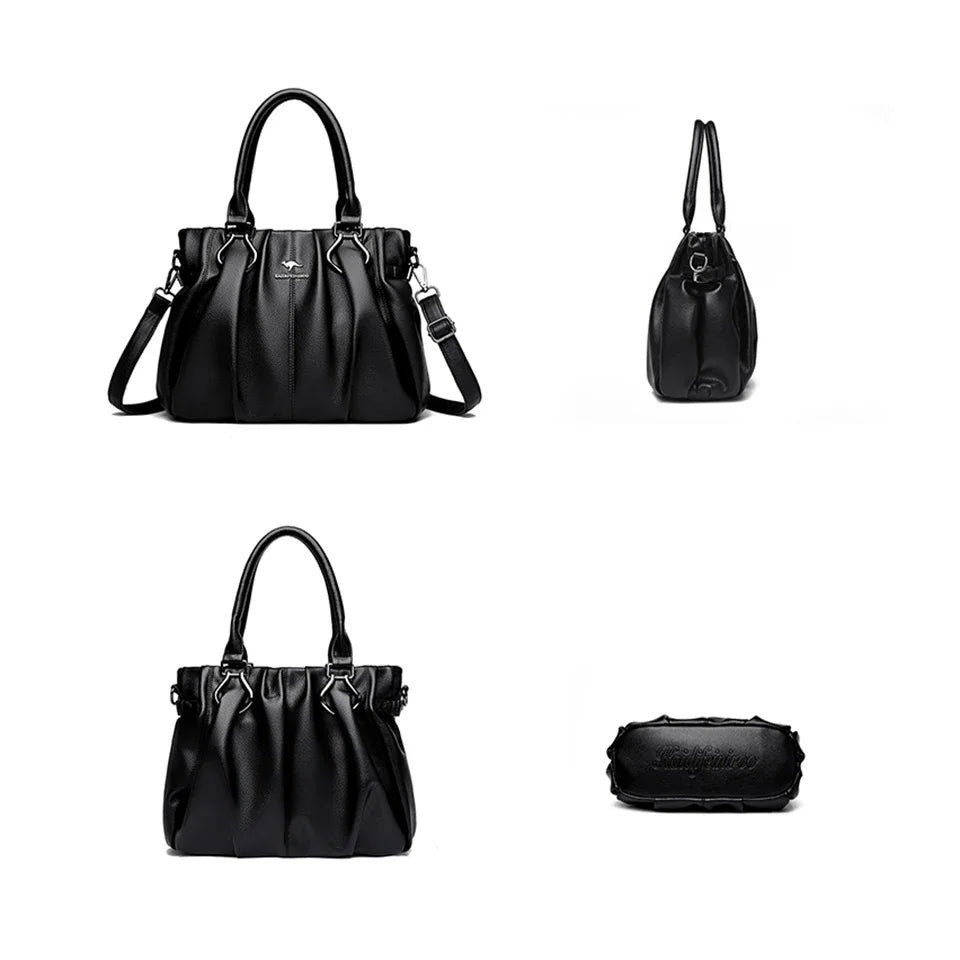 Genuine Casual Tote Bag Luxury Handbags Designer Purse High Quality Soft Leather