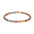 100% 925 Silver Stylish Zircon Fashion Bracelet Jewelry