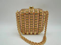 Fashion dinner bag pearl button handbag formal bag shell chain bag crossbody bag
