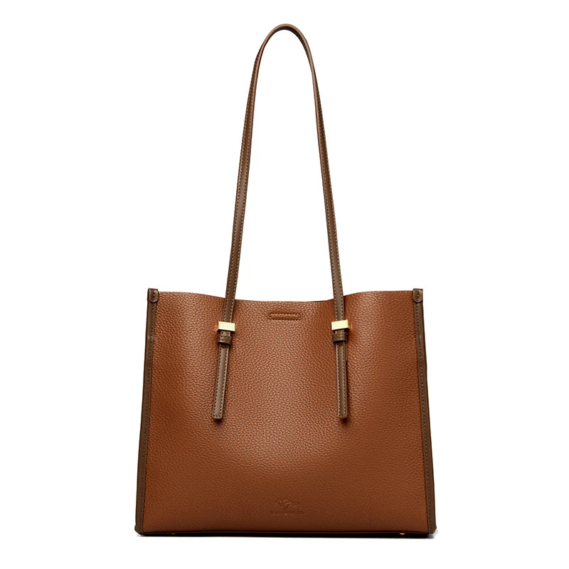 Large Capacity Tote Bags High Quality Soft Leather Luxury Handbag