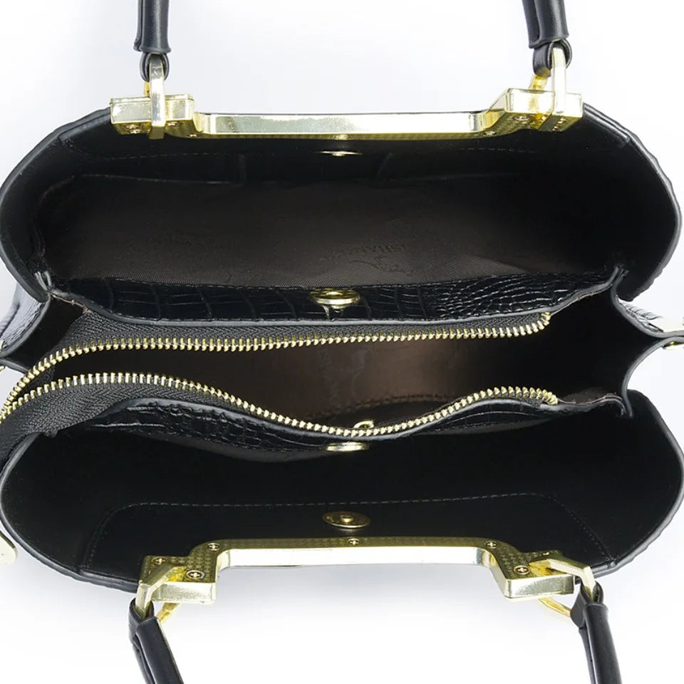 Luxury Design High Quality PU Leather Crossbody Tote Bag