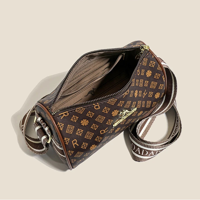 Alphabet Print Shoulder Bag Fashion Retro Pillow Bag High-End Crossbody Bag Trendy