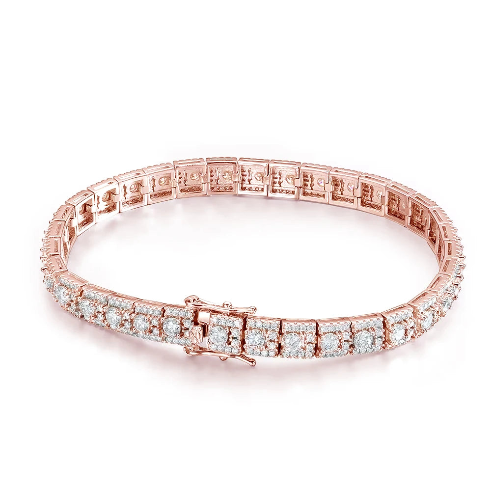 Moissanite Tennis Bracelet GRA Certified Stackable Fine Jewelry