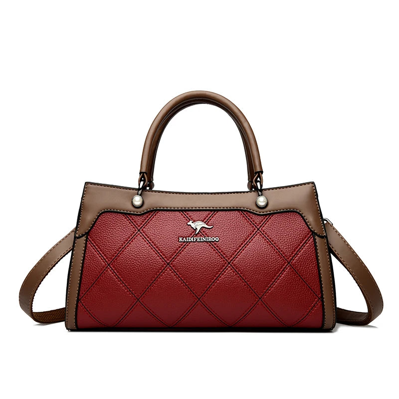 Top Quality Leather Hand Shoulder Bag for Women Luxury Handbag