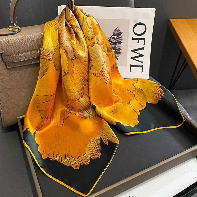 100% Silk Scarf Elegant Luxury High Quality Fashion