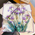 100% Silk Scarf For Women Shawls Wraps Floral Neck Scarf