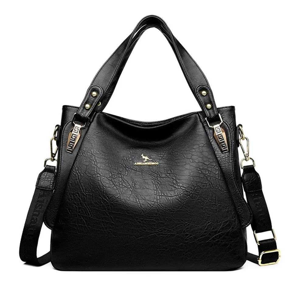 Genuine Brand Soft Leather Top-handle Bag Female Handbag Shoulder Crossbody Tote