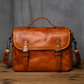 Men's Vintage Genuine Leather Shoulder Bag Top Layer Cowhide Crossbody Bag