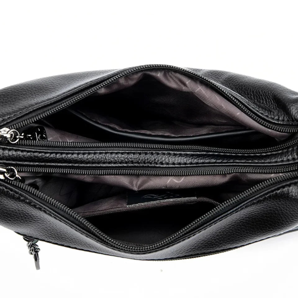 High-Quality Leather Handbag Luxury Design Shoulder Bag