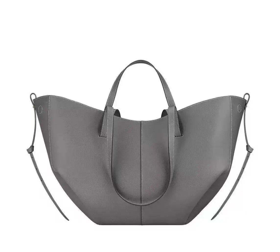 Single-shoulder tote bag genuine leather underarm bag