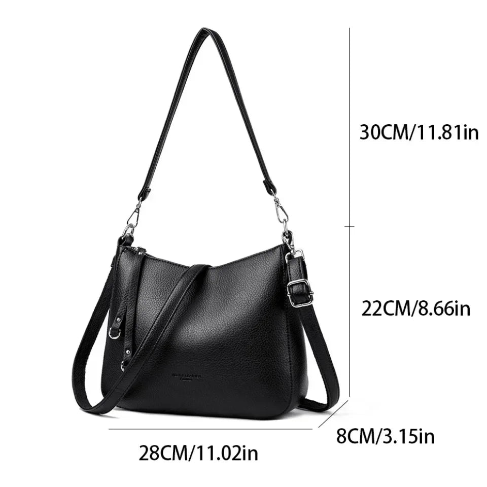 Genuine Leather Shoulder Bag Luxury Design Crossbody Bag