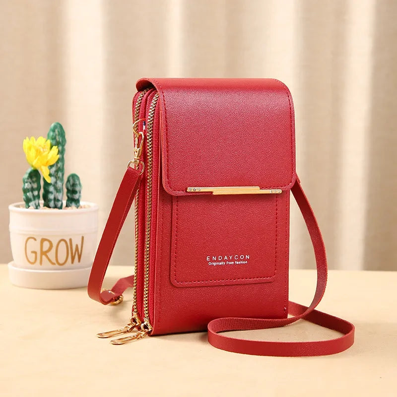 Crossbody Shoulder Bag Wallet Touch Screen Cell Phone Purse