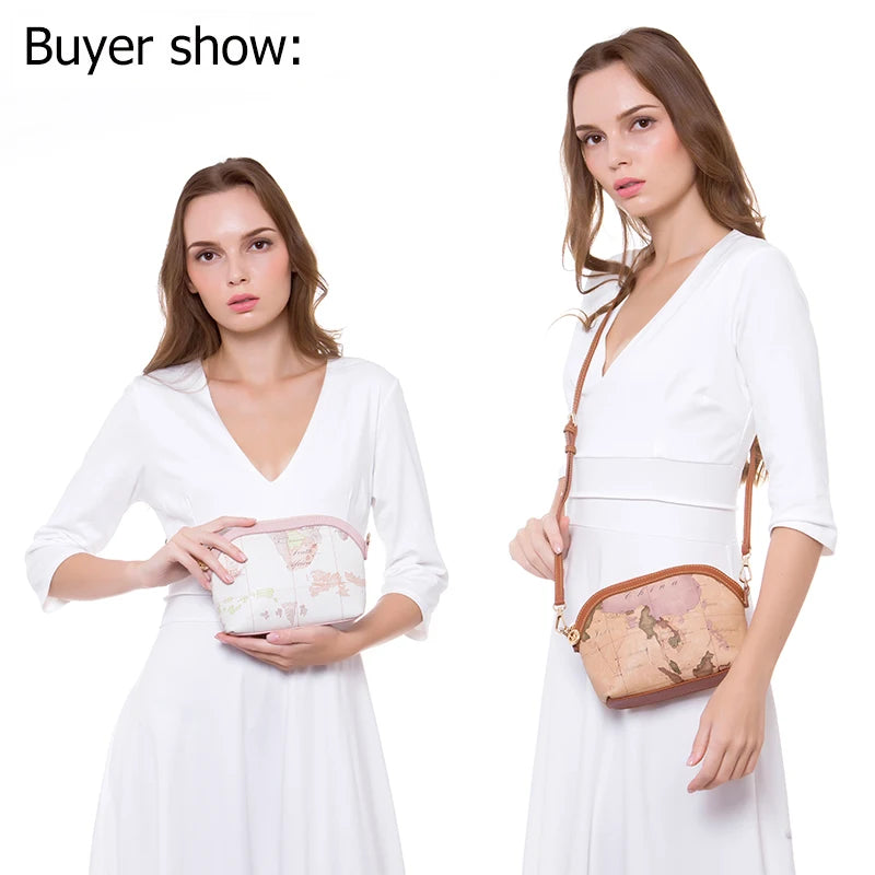 Vintage Bag Leather Shoulder Bag Fashion Messenger Bag Women Travel Trend Clutch