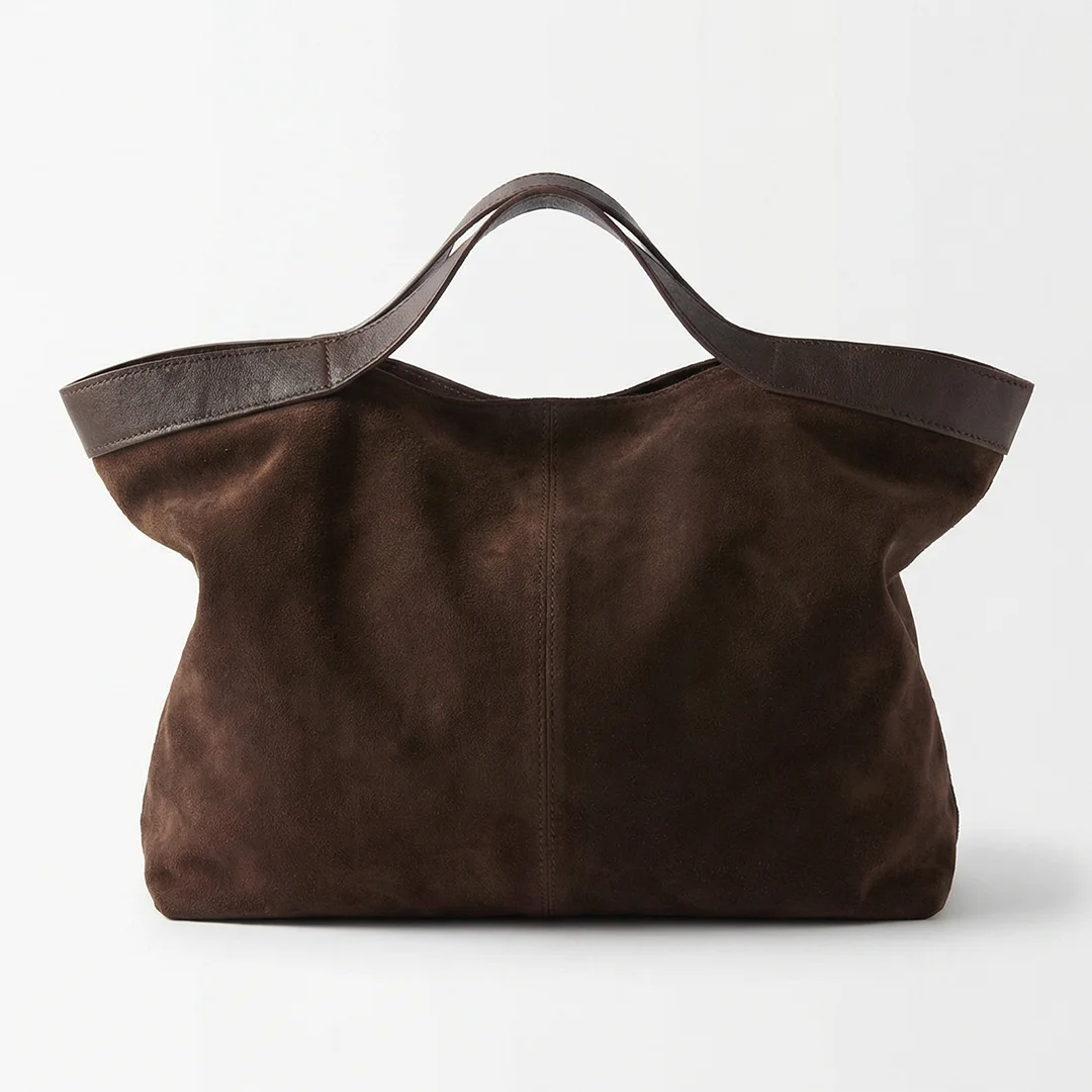 Women's Suede Handbags Leopard Leather Tote Bags