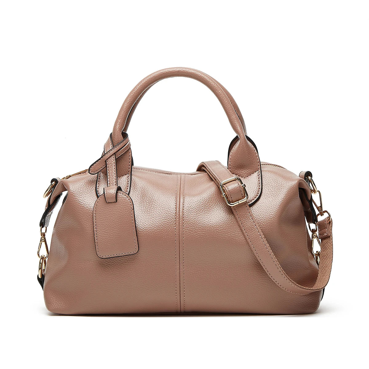 Fashionable And Elegant Large-Capacity Oil Wax Leather Handbag Crossbody Bag