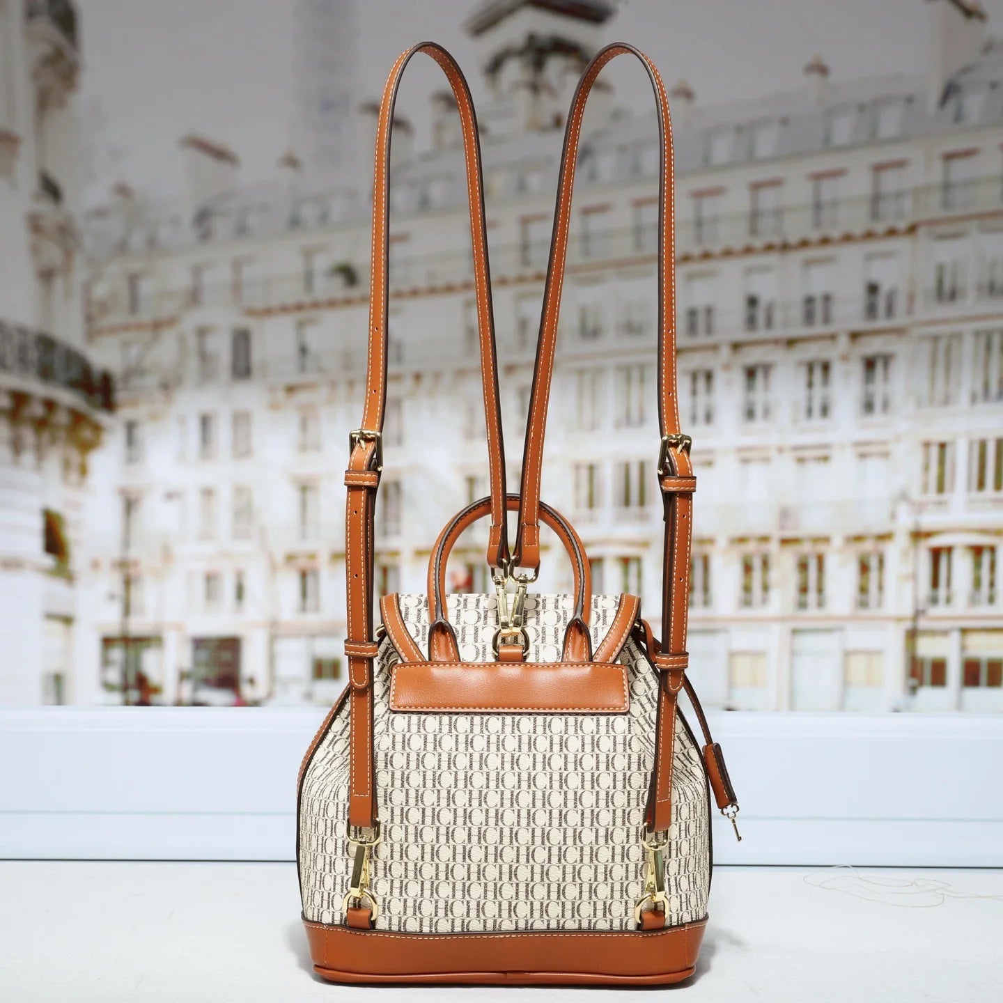 Women's Backpacks Luxury Minimalist Design with Trendy Letters