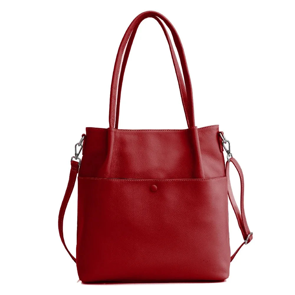 Bucket Bag Genuine Leather Large Capacity Luxury Bag