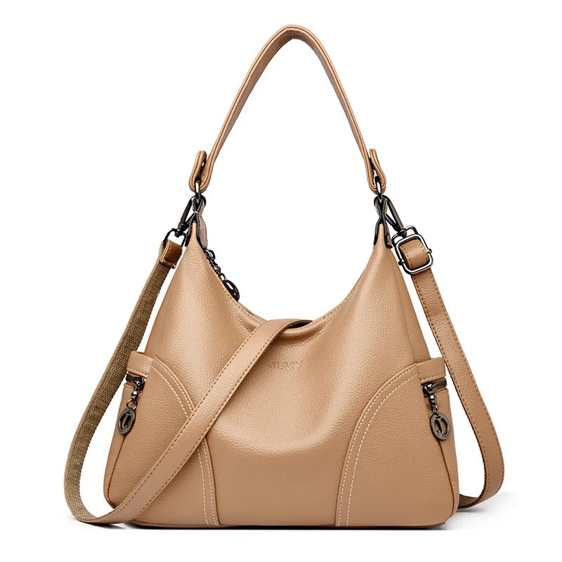 Luxury Design  High Quality Women's Soft Leather Shoulder Bags Crossbody Bag