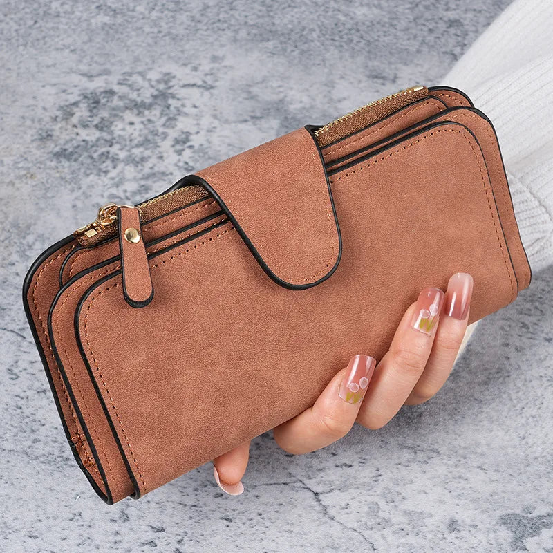 Long Women's Wallet Coin Purse Multi-color Card Slot Mobile Phone Bag Clutch