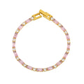 Cubic Zirconia Bracelet Stainless Steel 18k Gold Plated Bangle