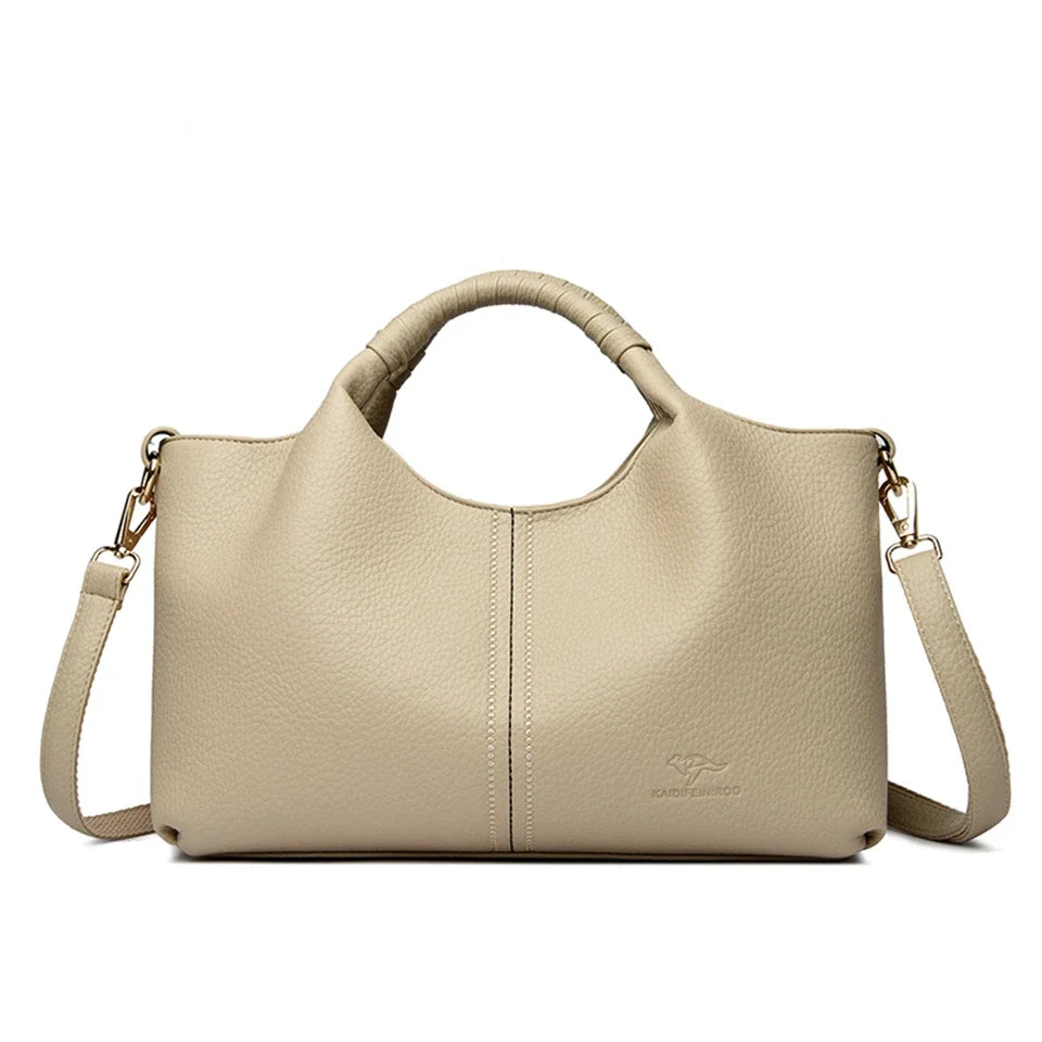 High Quality Soft Leather Handbag Tote Bag Fashion Luxury Women Shoulder Bag