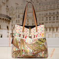 Women Bucket Bag Classic Letter Style Color Print Shoulder Bag