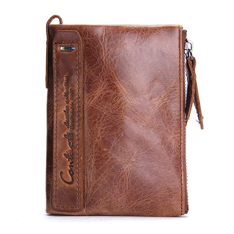 Genuine Leather Fashion Purses Bifold Purses Credit Card Holder Wallets