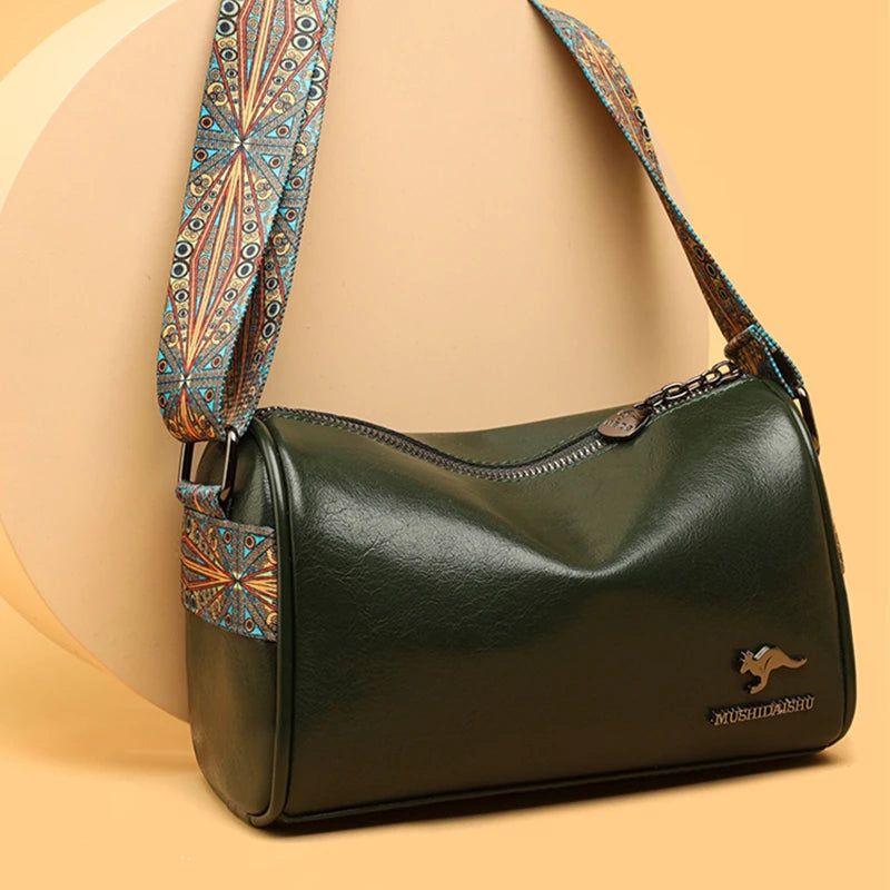 Genuine Leather Handbag Female Messenger Tote Quality Shoulder Bag