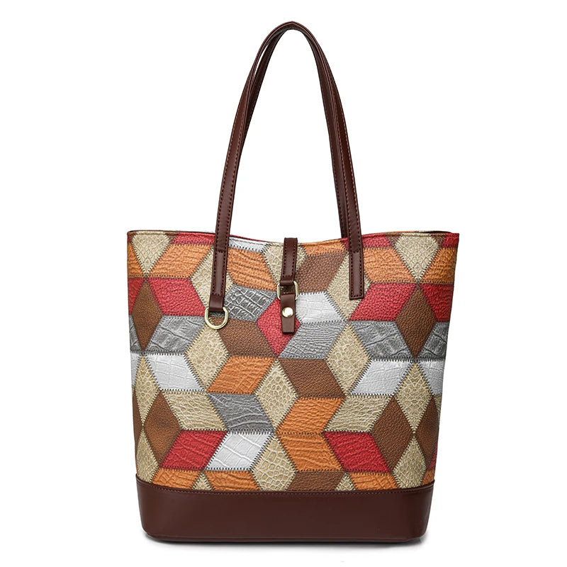 Soft Leather Large Capacity Tote Handheld Single Shoulder Bag