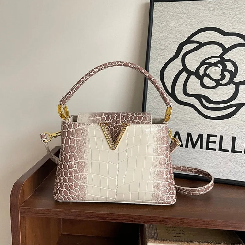 PU Pattern Leather Women Handbags Luxury Fashion Small Shoulder Messenger Bag