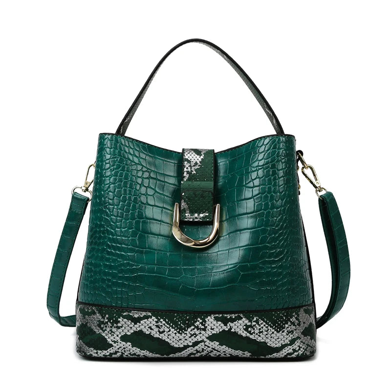 Soft Leather Bags Luxury Design High Quality Crocodile Pattern Bag