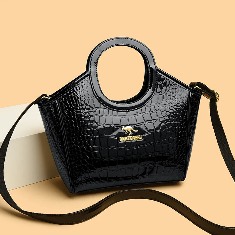 Luxury Designer Purse Handbag Patent Leather Crossbody
