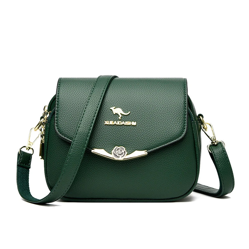 Elegant Soft Leather Shoulder Bag Design Fashionable Crossbody Bag Ladies Purse