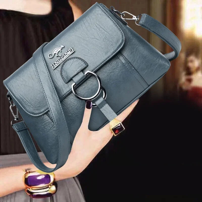 Single Shoulder Bag PU Soft Leather Texture Women's Bag Large Capacity Crossbody