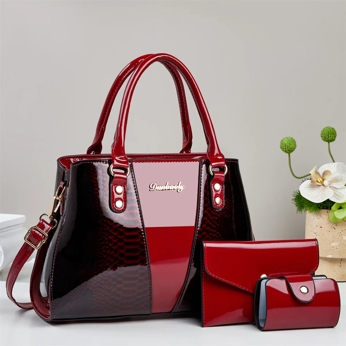 3Piece Set Women's Bag Trendy Fashion Niche