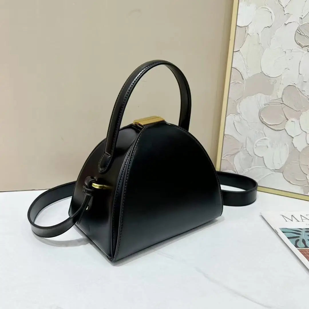 Fashion Niche Design Semi-circular Box Shape Crossbody Bag