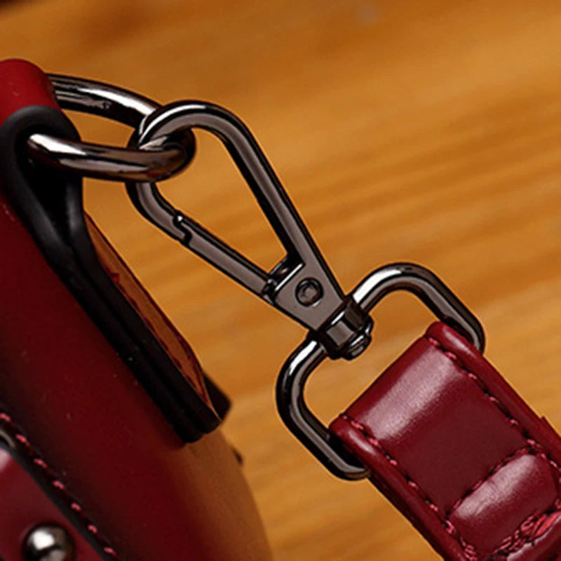 Mini Elegant Bucket Bag Genuine Leather Retro Fashion Bag