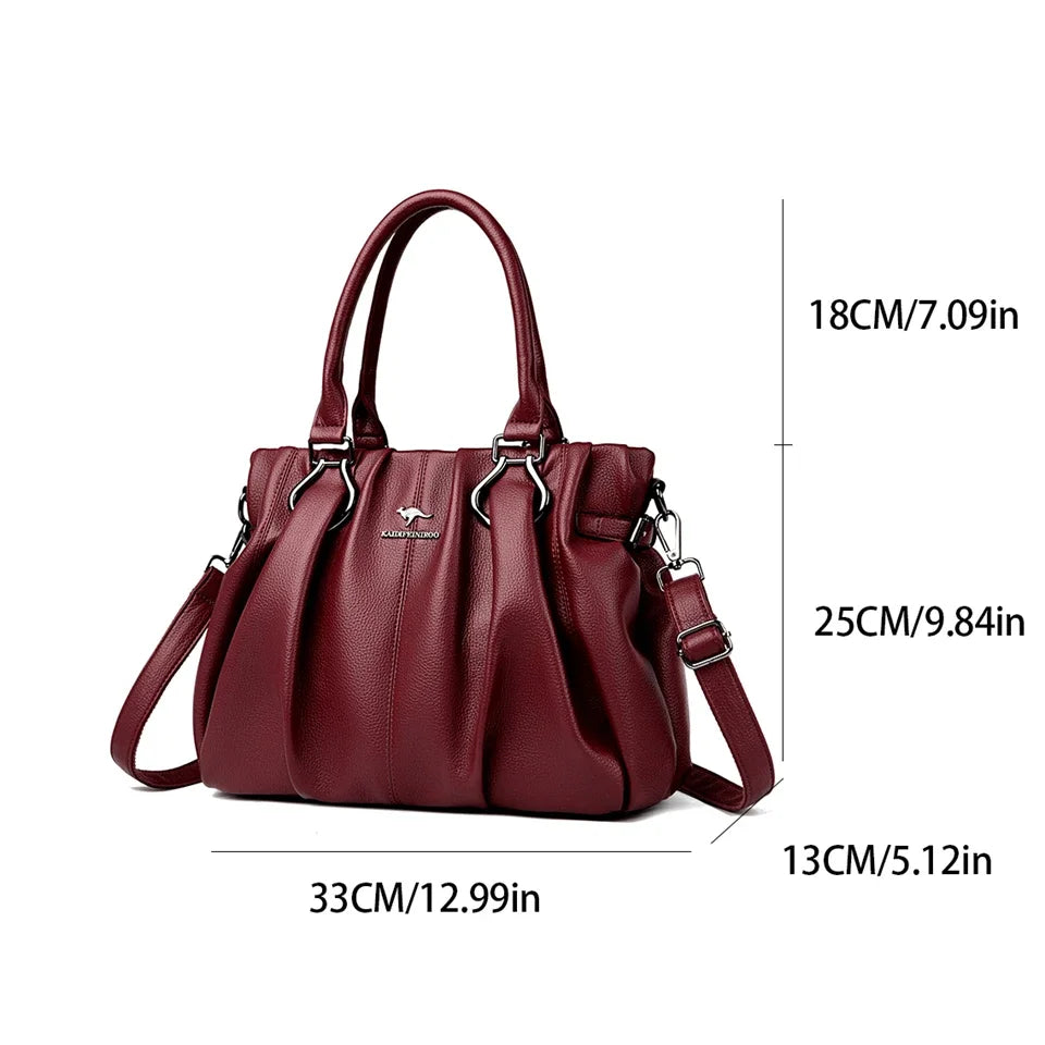 Genuine Casual Tote Bag Luxury Handbags Designer Purse High Quality Soft Leather
