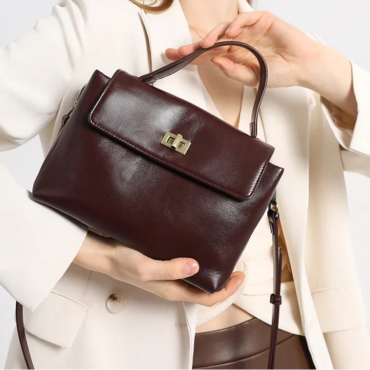 Women Cowhide Genuine Leather Tote Bag Lady Designer Luxury Soft Leather Handbag