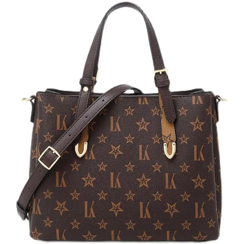 Classic Luxury Tote Elegant Vintage Leather Shoulder Bag