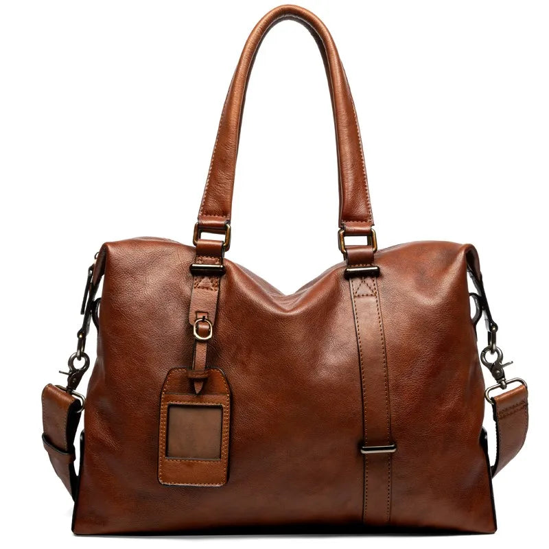 Handmade crossbody bag European and American fashion genuine leather travel bag