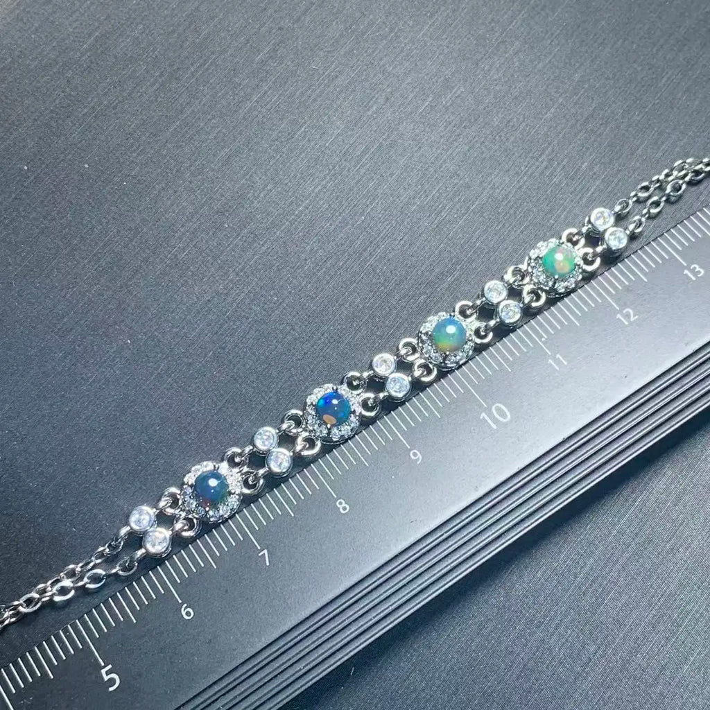 Gorgeous Color Natural Opal Bracelet Jewelry