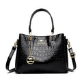 High Quality Luxury Handbag Crocodile Pattern Shoulder Tote
